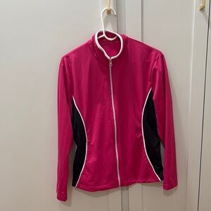 Women's Pink and Black Athletic Jacket